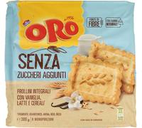 8 pezzi di biscotti integrali saiwa oro senza zuccheri aggiunti con vaniglia, la