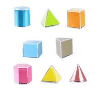 8 pezzi di blocchi di forma geometrica per l'educazione al gambo per giochi