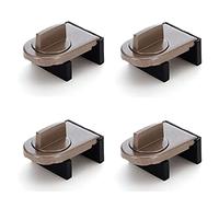 8 pezzi di blocco per finestra regolabile per binario di scorrimento, senza viti, senza foratura, serratura per finestra di limitatore di finestre, chiusura universale per finestre in UPVC, legno,