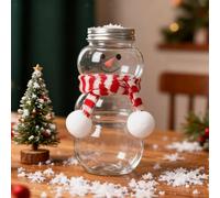 8 pezzi di bottiglie di succo di Natale, contenitori di caramelle, bottiglie di