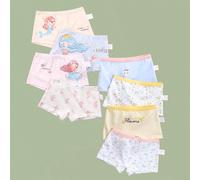 8 pezzi di boxer per ragazze con motivi a sirena e fiori piccoli, adatti per tutte le stagioni, comodi e morbidi, biancheria intima multicolore per ragazze giovani 6Y,7Y,8Y,9Y,10Y,4Y,5YAnimale,Fumetto