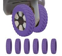 8 pezzi di copertura per bicicletta in silicone, protezione per valigia, protezione a rulli silenziosi, copertura per borse da viaggio, compatibile con spinner-n, facile da installare, portatile