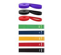 8 pezzi di fascia elastica in lattice for esercizi fitness yoga, for la resistenza dei muscoli del torace, for trazioni ausiliaria for uomo e donna