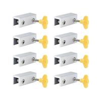 8 pezzi di fermaporta di sicurezza regolabili for finestre, limitatori di sicurezza for porte scorrevoli e finestre, senza foratura per Porte(Type B)
