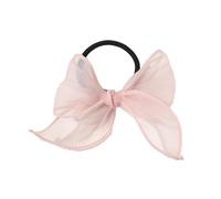 8 pezzi di fiocchi in tulle, graziosi piccoli elastici per capelli, elastici per capelli a coda di cavallo, con fiocco, in gomma per scrunchie Mini elastici per capelli fini trecce dreads Braids, rosa