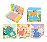 8 Pezzi Di Gomma Per Dinosauri E 2 Pezzi Appiccicosi Note Di Dinosauro, Cartoleria Creativa E Carina, Cartoleria Per Bambini, Materiali Scolastici.