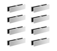 8 Pezzi di Morsetti per Vetro Resistenti, Morsetti per Pali di Recinzione per Piscina in Acciaio Inossidabile 304 per Gradini, Balconi, Scale, Ponti, Scale per Patio,Argento,180 Degree