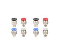 8 Pezzi di Parti per Stampante 3D PC4-M6 Connettore Rapido Connettore Pneumatico Dritto per Filamento E3D V6 Hotend da 1,75 mm