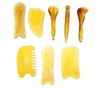 8 pezzi di piastra per massaggio regrow, rigenerazione, elasticità, massaggi, massaggi, raschietto, massaggio, cera d'api, tavola per raschiare compresse