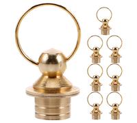 8 pezzi di piccole zucche in ottone per bottiglie realizzate a mano, coperture