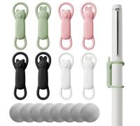 8 pezzi di portapenna magnetico, supporto per matita con cappello da lavoro e disegni di orsi e conigli in nero, crema, bianco, rosa, verde, e 8 pezzi di piastre magnetiche per matite e pennarelli