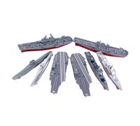 8 pezzi di puzzle modello portaerei 4D per ragazzi, kit di costruzione navi