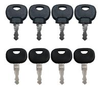 8 pezzi di ricambio chiave di accensione 14607 chiavi di ricambio 14603 chiave di accensione per escavatore chiave macchina da costruzione per mini escavatore impilatore caricatore gommato per JCB