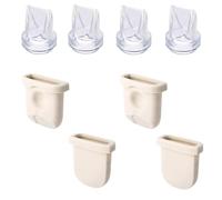 8 pezzi di ricambio per tiralatte Eufy, 4 diaframmi in silicone e 4 valvole a becco d'anatra kit di accessori compatibili con eufy S1 Pro, S1, E10, E20 tiralatte indossabile