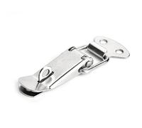 8 pezzi di scatole for ferramenta con chiusura a molla, chiusura a levetta, chiusura in acciaio dolce for porta scorrevole, finestra semplice(Silver 2)