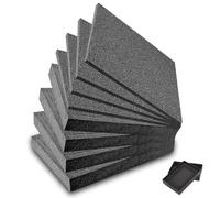 8 pezzi di schiuma cubo in schiuma a griglia: 4 pezzi 300 x 300 x 25 mm e 4 pezzi 300 x 300 x 10 mm, valigetta per attrezzi, custodia per fotocamera, custodia in schiuma, inserto per utensili in