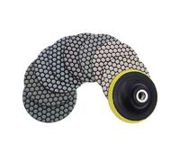 8 pezzi di tampone for lucidatura a secco da 4 pollici n. 50-BUFF 100 mm tamponi flessibili for pietra, marmo, granito, piastrelle, dischi abrasivi(Combon E,1500)