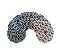 8 pezzi di tampone for lucidatura a secco da 4 pollici n. 50-BUFF 100 mm tamponi flessibili for pietra, marmo, granito, piastrelle, dischi abrasivi(Combon A,200)