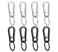 8 Pezzi Di Tastiera Di Carabinatore In Metallo, Carabinatore Creativo E Resistente E Multifunzionale, Fibbia Di Sicurezza Per Uomini E Donne, Comode Fibbie Per Utensili Per Il Campeggio Esterno.