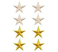 8 Pezzi Di Toppe A Stella A Cinque Punte, Ricamate, Termoadesive, In Tessuto Fai Da Te, Applicazioni Termoadesive, Timbri Ricamati Patch