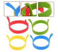 8 pezzi di uova in silicone anelli antiaderenti anelli di uova di frittata