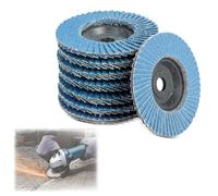 8 Pezzi Disco Abrasivo Lamellare, 76 Mm X 10 Mm Grana 40/60/80/120, Dischi Abras