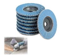 8 Pezzi Disco Abrasivo Lamellare, 76 mm x 10 mm Grana 40/60/80/120, Dischi Abrasivi Lamellari, Dischi per Smerigliatrice, Adatto per Legno Acciaio Inox Metallo per Smerigliatrice Angolare