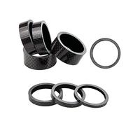 8 Pezzi Distanziatore in fibra di carbonio, Auricolare in Fibra di Carbonio per Bici, Distanziatori per sterzo Bicicletta, Distanziali in Carbonio per Bici, distanziali, per Biciclette da Strada