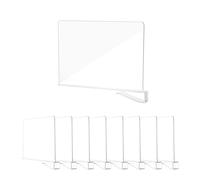 8 Pezzi Divisorio per Ripiani in Acrilico Trasparente - Divisori per Mensole, 30×20cm, Divisorio Multifunzionale, Adatto per Guardaroba, Mobile e Libreria per l'Organizzazione e lo Stoccaggio