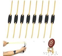 8 Pezzi Elastici Fionda Professionale, Elastici per Fionda Professionale, Bande di Gomma Ricambio per Fionda, Elastici per Catapulta in Lattice Naturale, Elastico Slingshot per Caccia Pesca Tiro