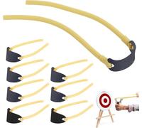 8 Pezzi Elastico per Fionda,Fionda Professionale,Elevata Elasticità Catapulta Bande in Gomma,Lattice Naturale Elastici di Ricambio,Adatto per la Caccia con la Fionda a Catapulta all'aperto (16.5cm)