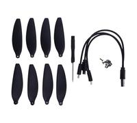 8 Pezzi Eliche a Basso Rumore Pale di Ricambio con Viti per cacciavite Ali a sgancio rapido da 7,1 cm Pale per eliche per droni per Accessori Mini Series E88 E58