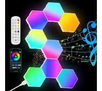 8 Pezzi Esagonali Muro LED Luci, Esagonali Muro Luci, Smart RGB Gaming Wall