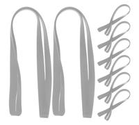 8 Pezzi Fascia Elastica in Silicone per Filtro Ventola, Grigia | Riutilizzabile, Superficie Liscia senza Sbavature, Protezione Spessa e Resistenza alle Vibrazioni