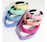 8 pezzi Fascia per capelli decorata con nodi multicolore, accessori rosa, fasce per capelli, cerchietti, accessori per capelli, accessori per la bellezza e la cura dei capelli Tagli Unica,1 pezzo viol