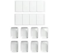 8 Pezzi Fermaporta Maniglia Silicone Trasparente Proteggi Maniglia Porta Silenzioso Adesivo Fermaporta Per Finestre, Mobili E Porte