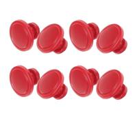 8 Pezzi Fibbia Interna per Casco di Sicurezza in Plastica Rossa
