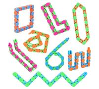8 pezzi Fidgets Wacky Tracks Fidget Toys for bambini, regali for studenti, premi scolastici, calze della Befana, sensoriali, autismo, Snap Fidget