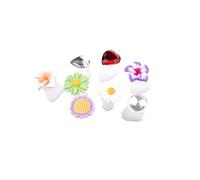 8 Pezzi Fiore Waterdrop Morbido Silicone Toe Separatori Spacers Spacers Nail Art Strumento Argento Pratico E PraticoUtile