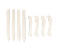 8 pezzi FLeather Creaser Tessuto Piegatura Strumento Cucito Osso Cartella per Lavorazione Della Pelle Brunitura Legatoria Progetto Trimmer Set di Strumenti