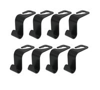 8 Pezzi Ganci Poggiatesta Auto, Ganci Sedile Auto Nascosti in Plastica Resistente, Appendiborse Universali per Borse, Giocattoli, Spesa, Accessori Auto Interni per Auto, SUV, Camion