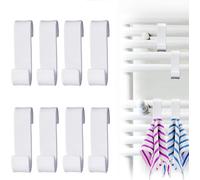 8 Pezzi Ganci Termoarredo Bagno, Appendini per Termoarredo, Gancio per Radiatore