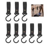 8 Pezzi Gancio a S in Pelle, Ganci a S con Passante in Pelle, Gancio da Campeggio Multifunzione Gancio Cucina, Gancio in Pelle S, Ganci per Appendere in Pelle a Forma di S per Cucina, Bagno, Campeggio