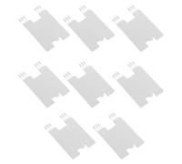 8 Pezzi Gancio per Quadri, Supporto a Parete Minimal | Finitura Lucida e Profilo Curvo Sottile, per Poster e Cornici in Salotto o Ufficio