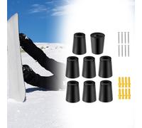 8 pezzi gancio verticale per portasci porta snowboard gancio da parete porta