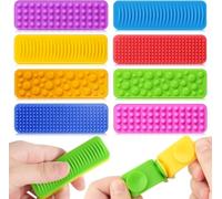 8 Pezzi Giocattoli Sensoriali Fidget Toys - Fidget Toys in Silicone a Ventosa Testurizzati per Bambini e Adulti, Gioco AntiStress e ADHD, Giochi Sensoriali Autismo per Ufficio, Aula, Viaggi