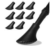 8 Pezzi Gommini Bastoncini Trekking,Gommini per Bastoncini Walking Gommino Trekking Punte Ricambio,Tappi Bastoni da Passeggio per Diametro 11 mm Bastoncini da Trekking-Nero