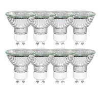 8 Pezzi GU10 35W Lampadine Alogene, Dimmerabile Alogena Faretti, 360LM, 2800K Bianco Caldo, AC 220-240V, Angolo del Fascio 45°, MR16 Lampada Riflettore Faretto, per Illuminazione da Incasso