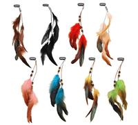 8 Pezzi Hairpins Piuma, Accessori Per Capelli Boho, Forcine Retrò, Accessori Per Cosplay, Forniture Per Il Vestito Per Feste.