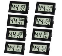 8 Pezzi Igrometro Ambiente Interno, Mini Termometro Digitale, Sensore Umidità Co